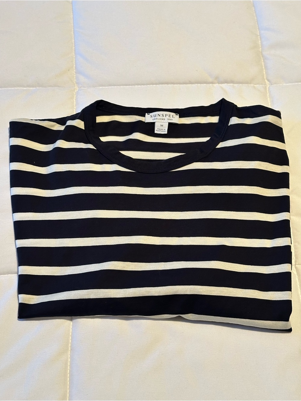 Sunspel Breton Stripe Short Sleeve Tee
